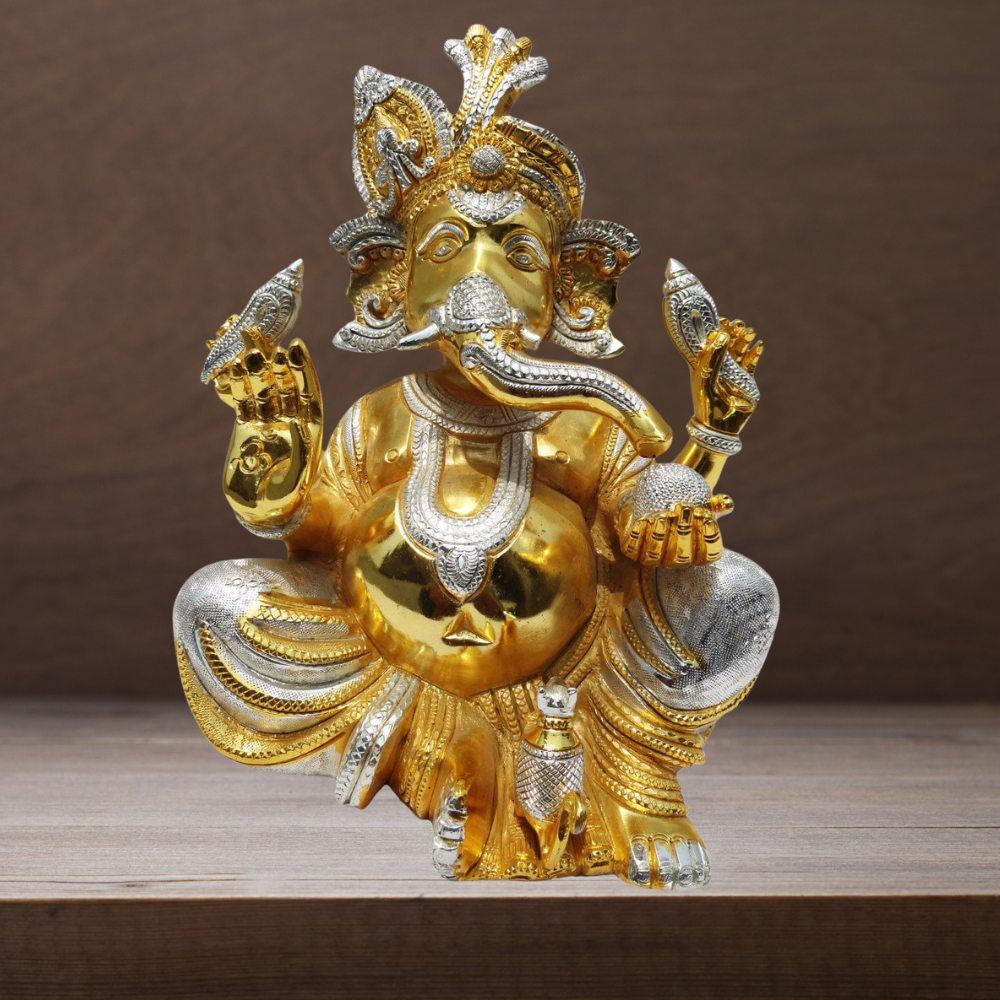 Brass Ganesh Ji God Idol Statue