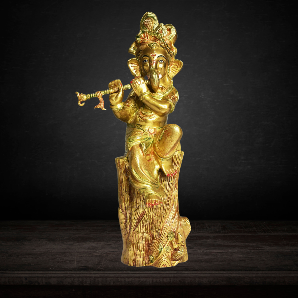 Brass Ganesh Ji God Idol Statue