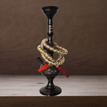 Brass Hookah In Black Design