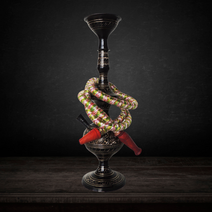 Brass Hookah In Black Design