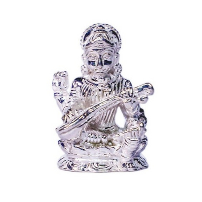 Pure Silver Saraswati Idol