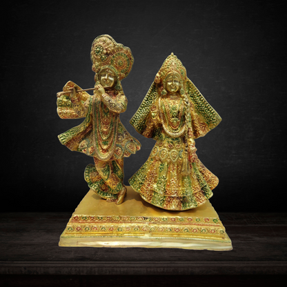 Brass Radha Krishan Pair