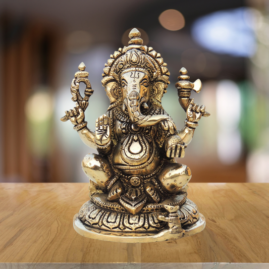 Brass Ganesh Ji Statue