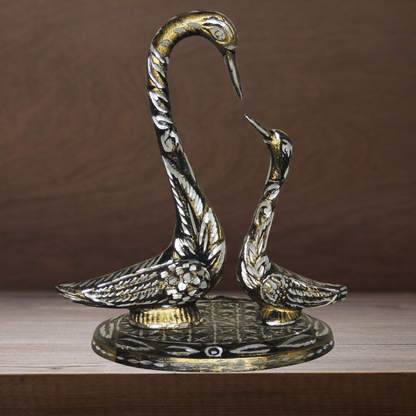 Brass Duck Pair Statue