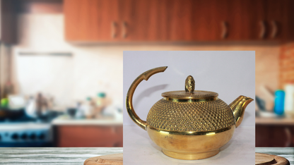 Brass Designer Tea Pot Ketali Kettle