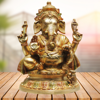 Brass Ganesh Ji Statue