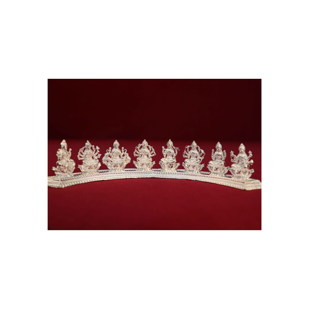 Pure Silver Ashtalakshmi Stand 144 grams - PUSHMYCART