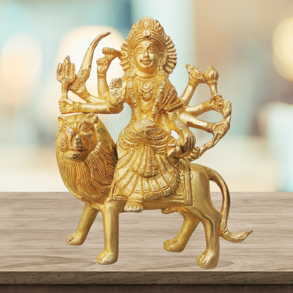 Brass Durga Ji Goddess Statue