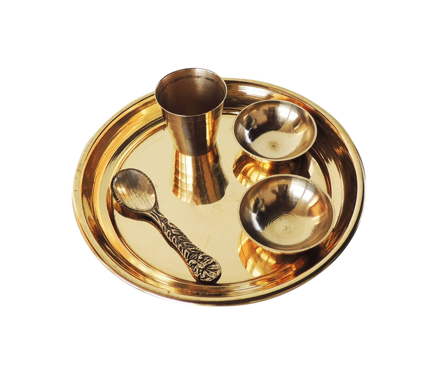 Brass Laddu Gopal Thali Set