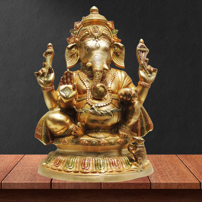 Brass Ganesh Ji Statue