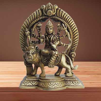 Brass Durga Ji Goddess Statue Idol