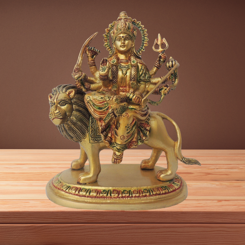 Brass Durga Ji Idol Statue