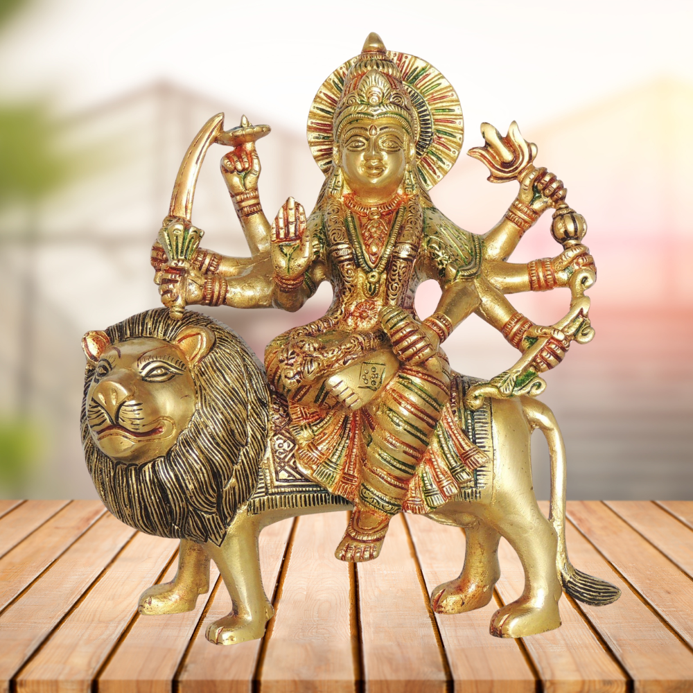 Brass Durga Ji Idol Statue