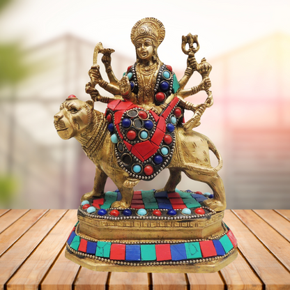 Brass Goddess Durga Superfine Idol