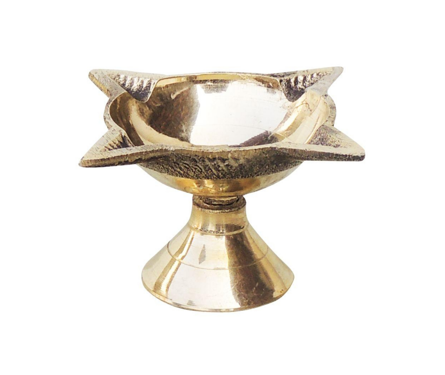 Brass Table Oil Lamp Deepak 4 Wicks