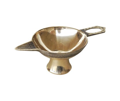 Brass Table Oil Lamp Deepak