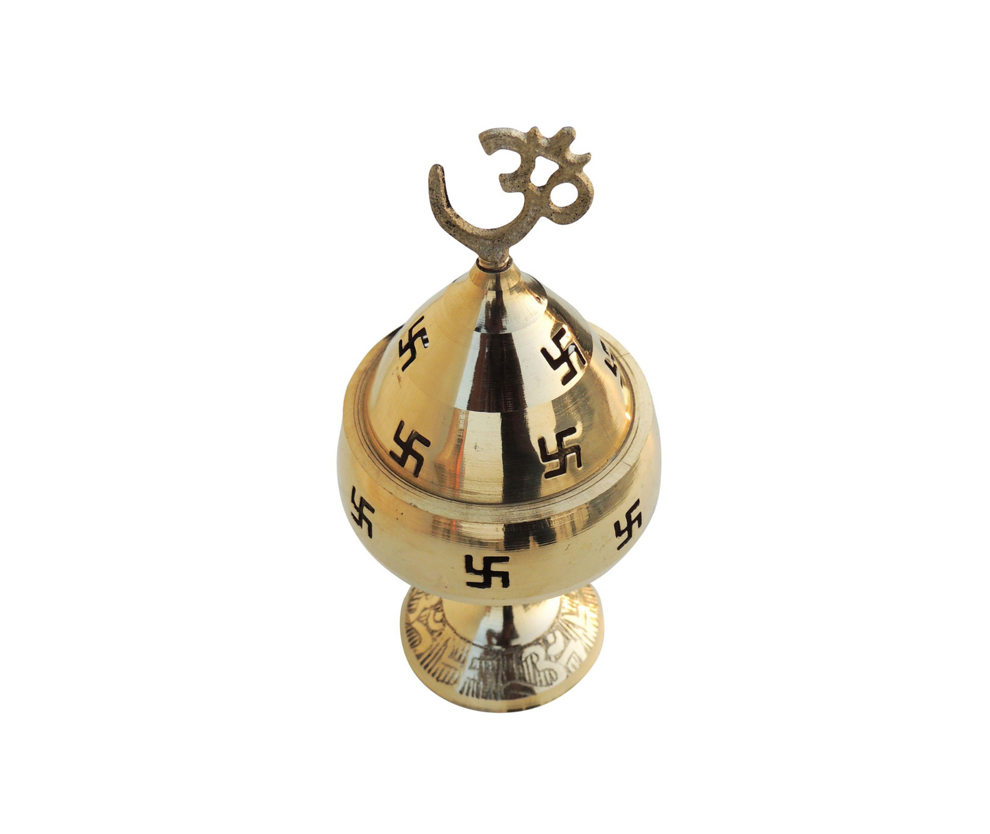 Brass Oil Lamp Om Pakija Deepak