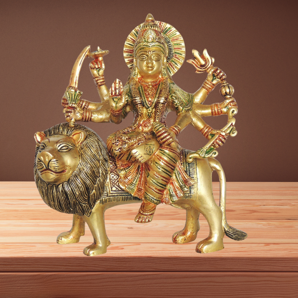 Brass Durga Ji Idol Statue