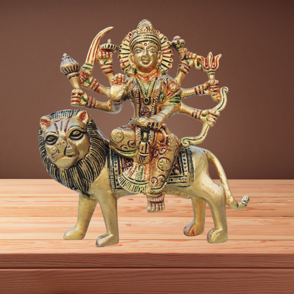 Brass Durga Ji Idol Statue