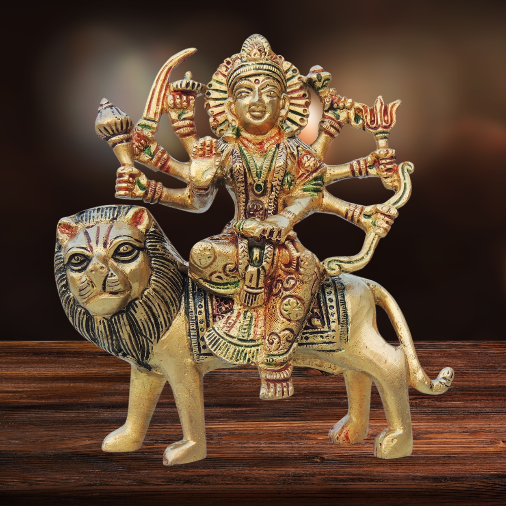 Brass Durga Ji Idol Statue