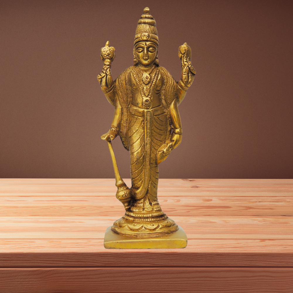 Brass Standing Vishnu Ji Statue