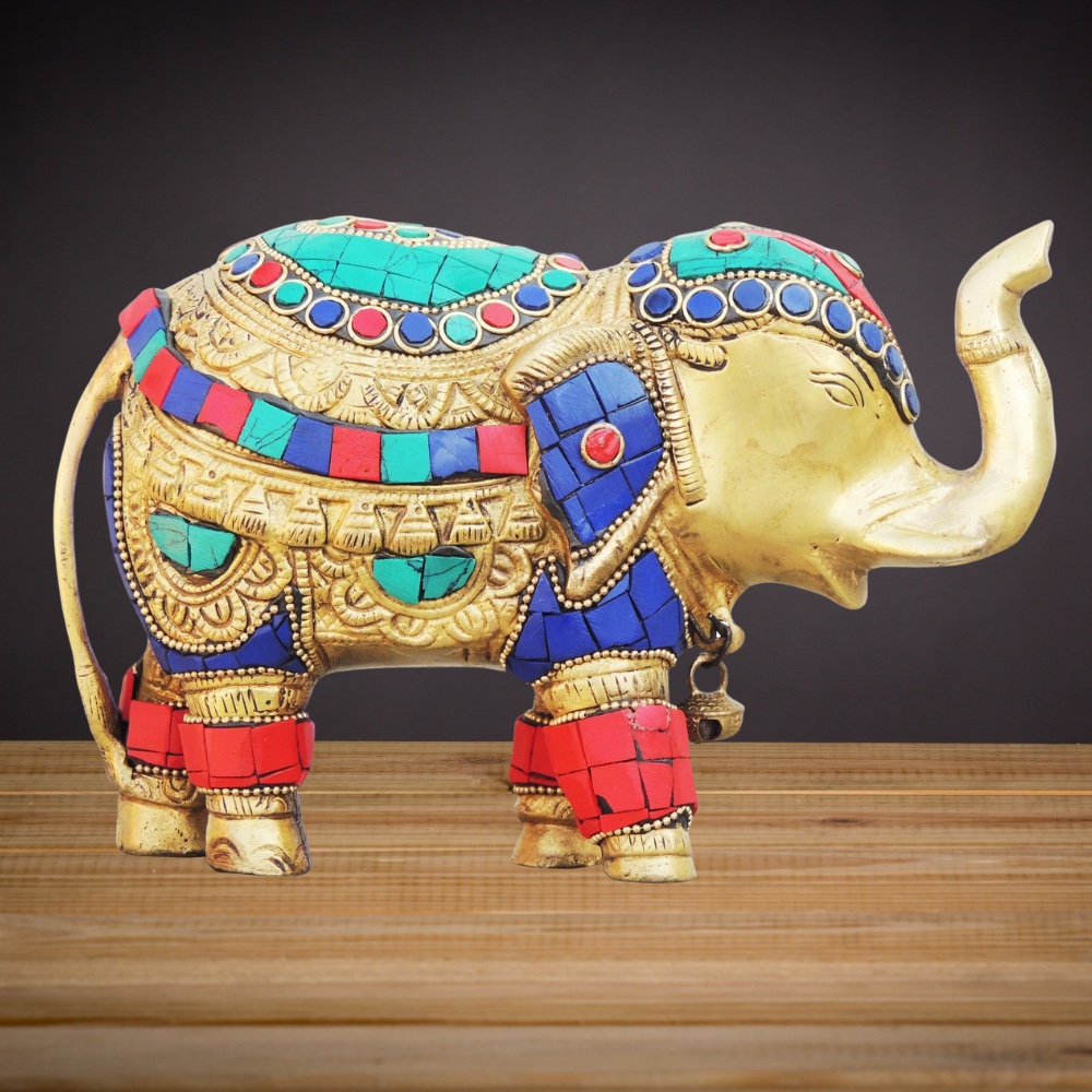 Brass Elephant Statue