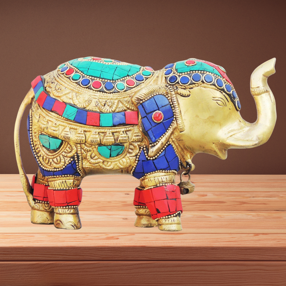 Brass Elephant Statue