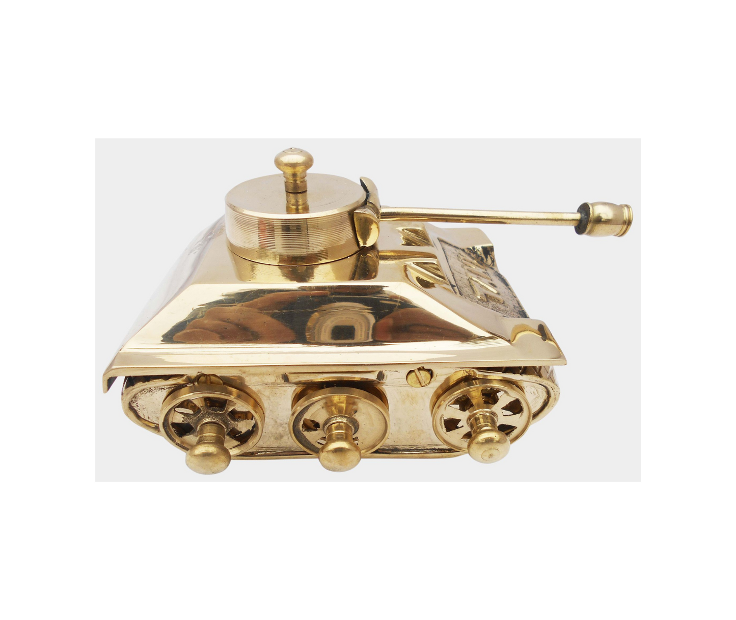 Brass Tank Miniature For Children Playing