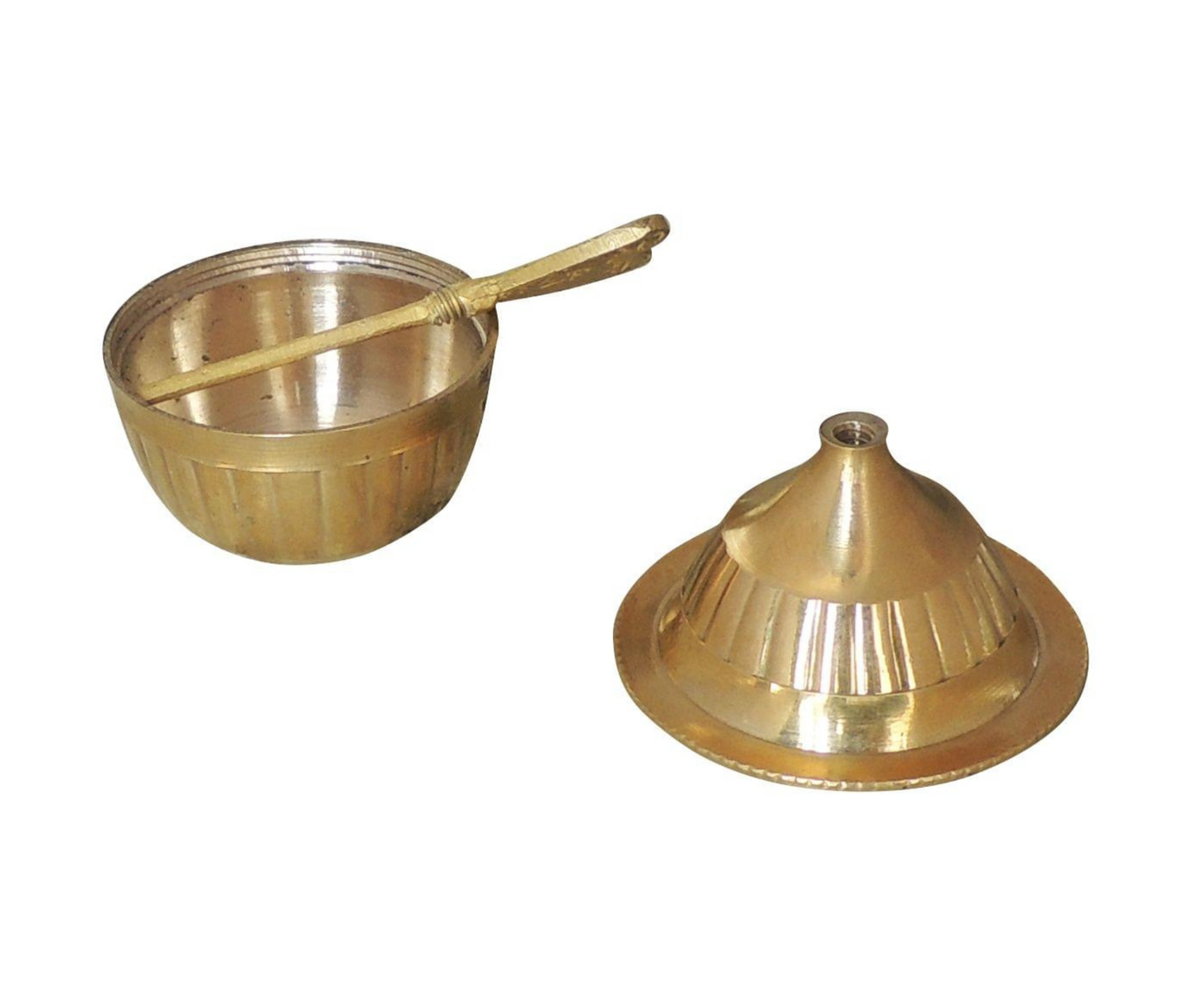 Brass Sindoor Dabbi Dani With Salai Stick