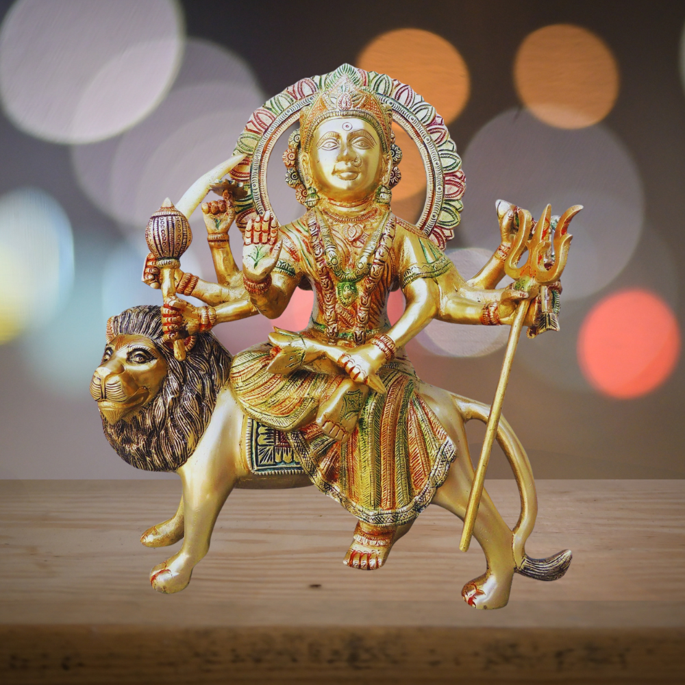 Brass Durga Ji Goddess Idol Statue