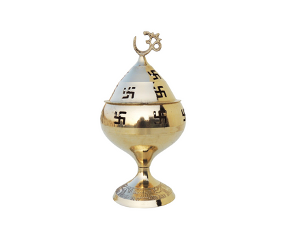 Brass Oil Lamp Om Pakija Deepak