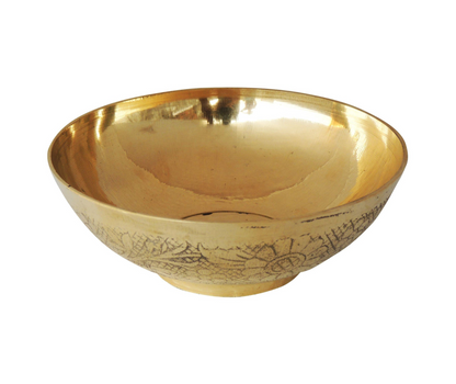 Brass Bowl Katora Embose Medium