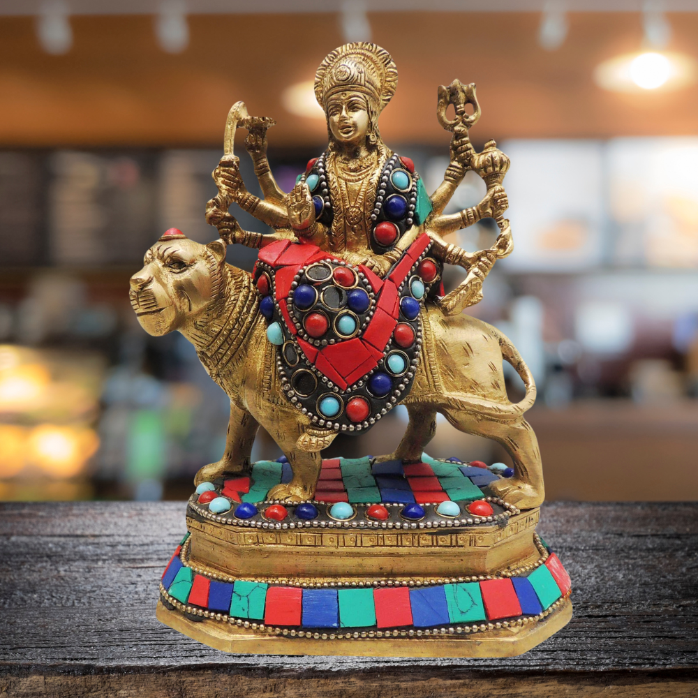 Brass Goddess Durga Superfine Idol