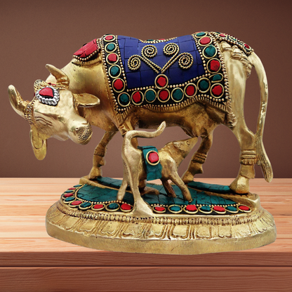 Brass Gaye Bachada Stone Statue