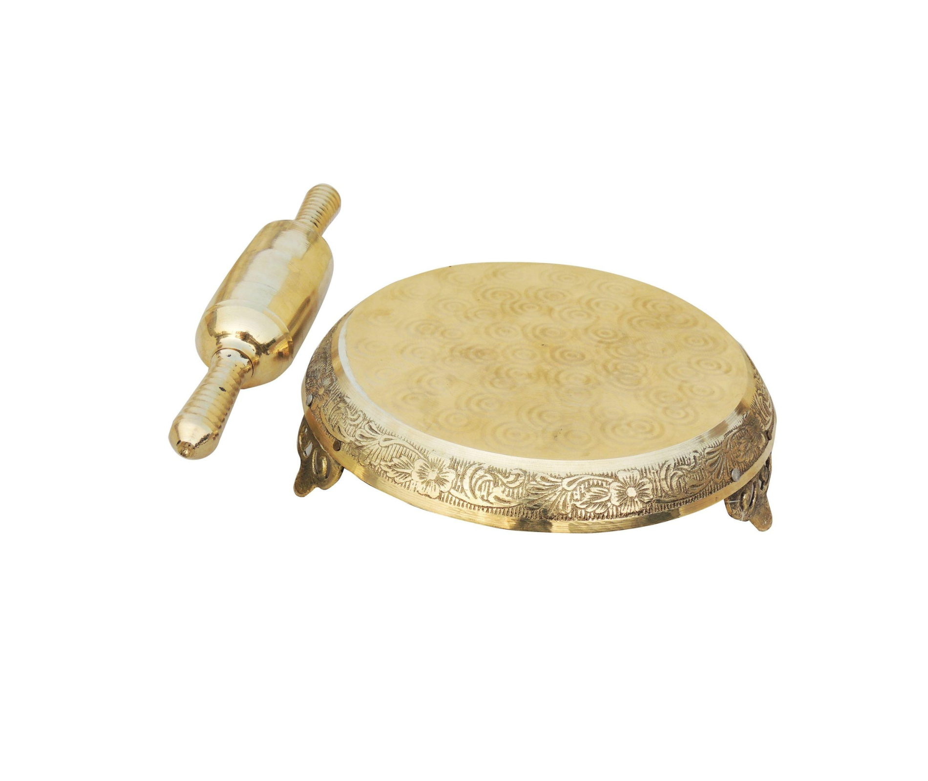 Brass Chakla Belan For Kitchen Purpose