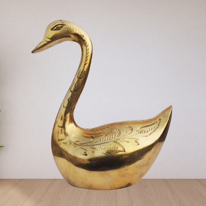 Brass Showpiece Duck Statue