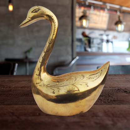 Brass Showpiece Duck Statue