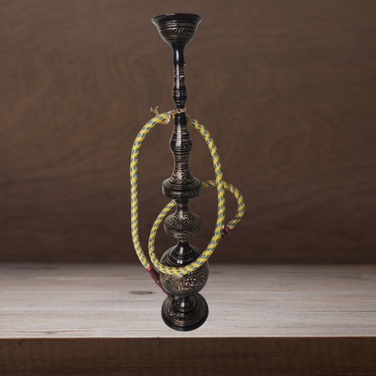 Brass Hookah In Black Design