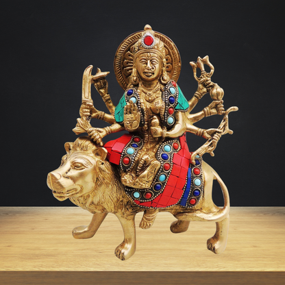 Brass Durga Ji God Idol Statue