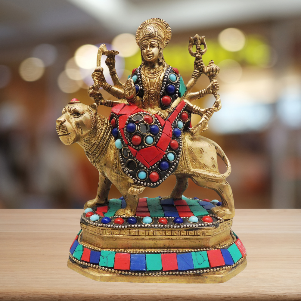 Brass Goddess Durga Superfine Idol