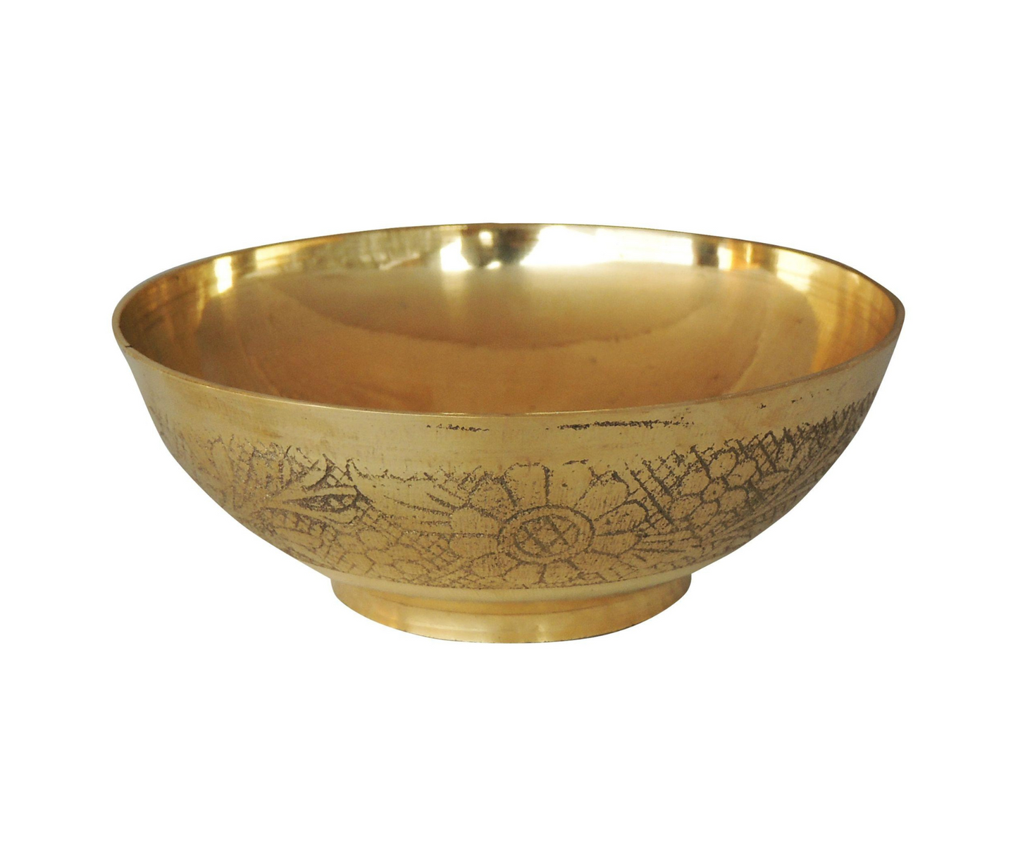 Brass Bowl Katora Embose Medium