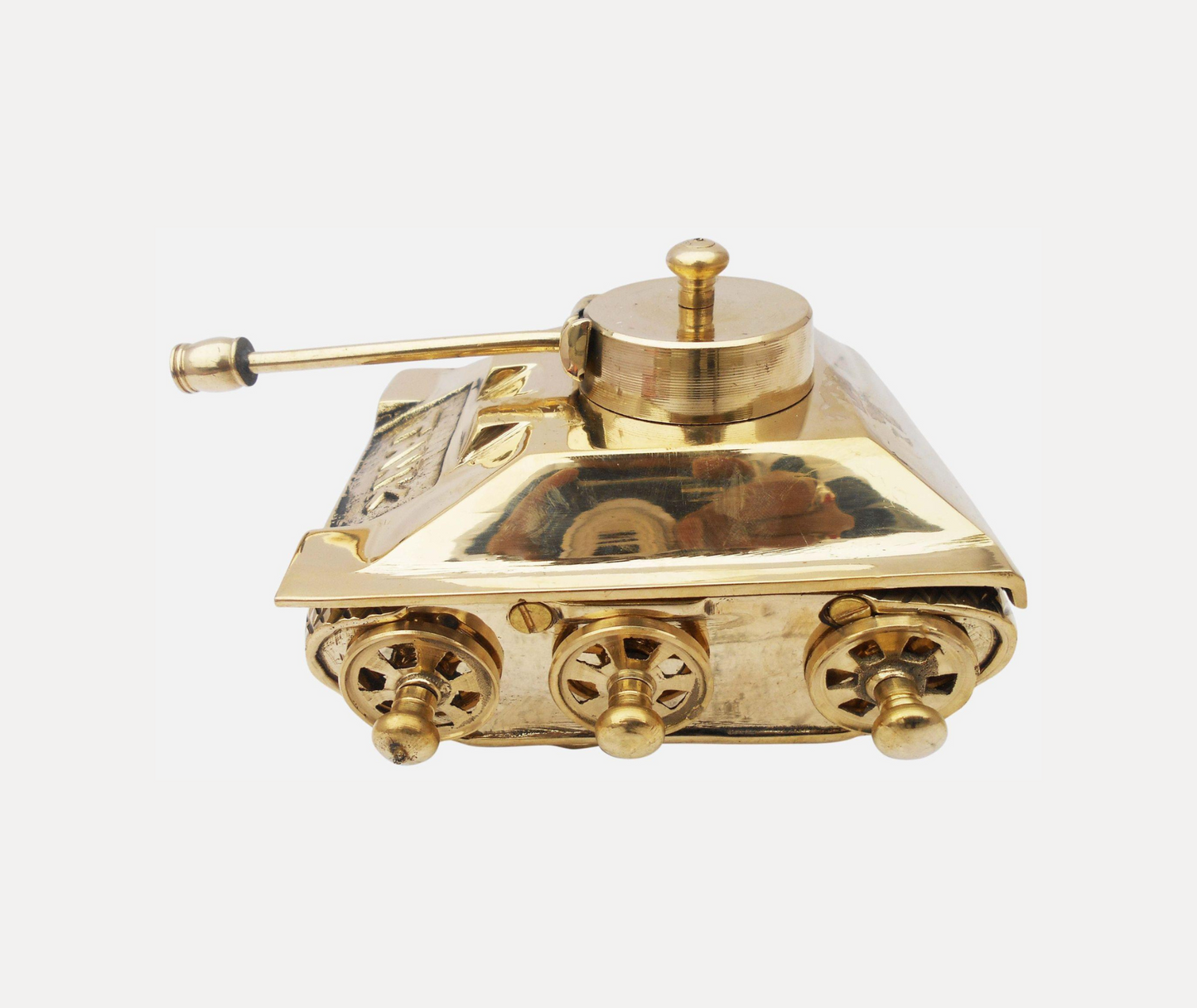 Brass Tank Miniature For Children Playing