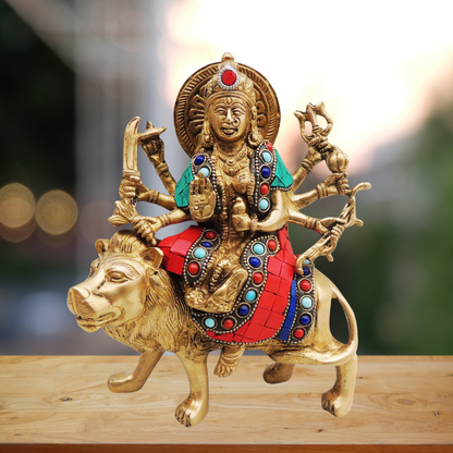 Brass Durga Ji God Idol Statue