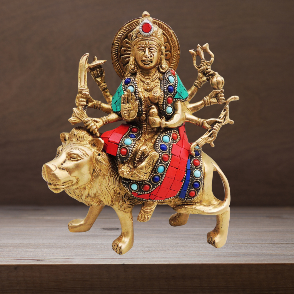 Brass Durga Ji God Idol Statue