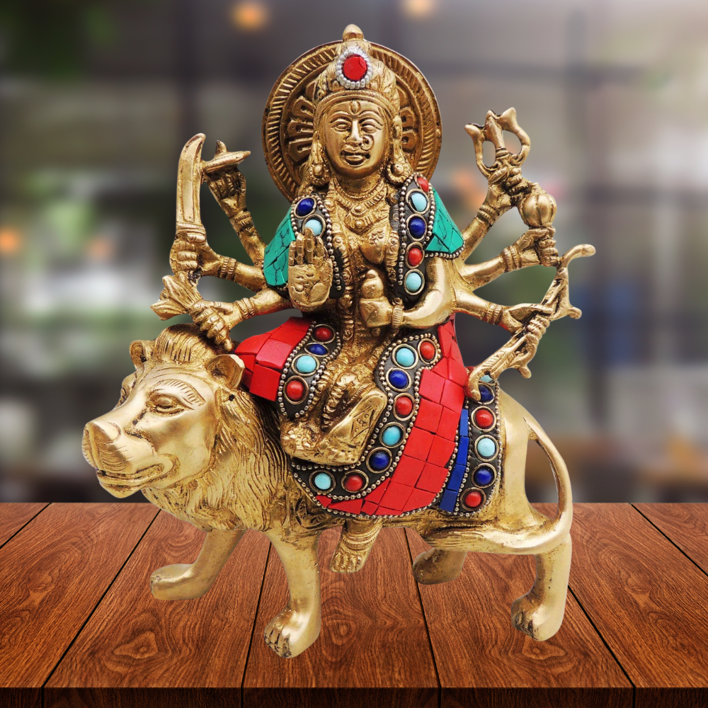 Brass Durga Ji God Idol Statue