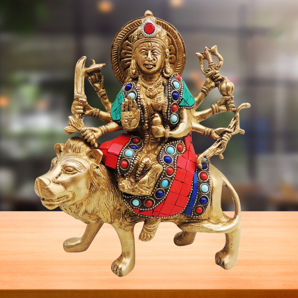 Brass Durga Ji God Idol Statue