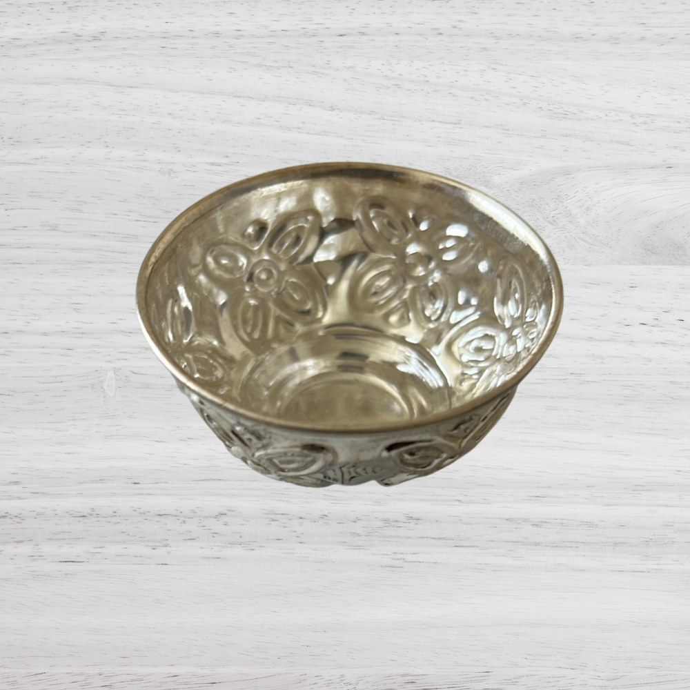 Pure Silver Flower Bowl