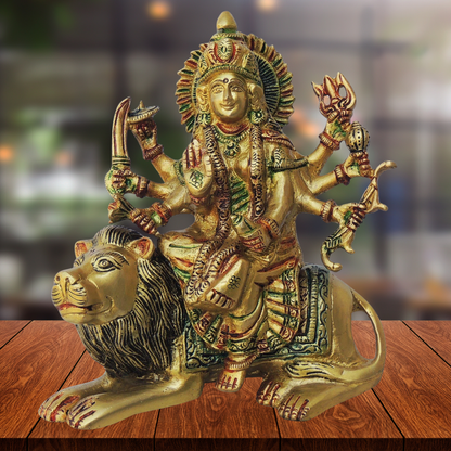 Brass Durga Ji Goddess Idol Statue