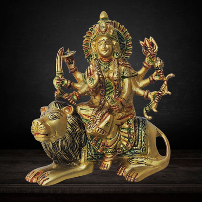 Brass Durga Ji Goddess Idol Statue