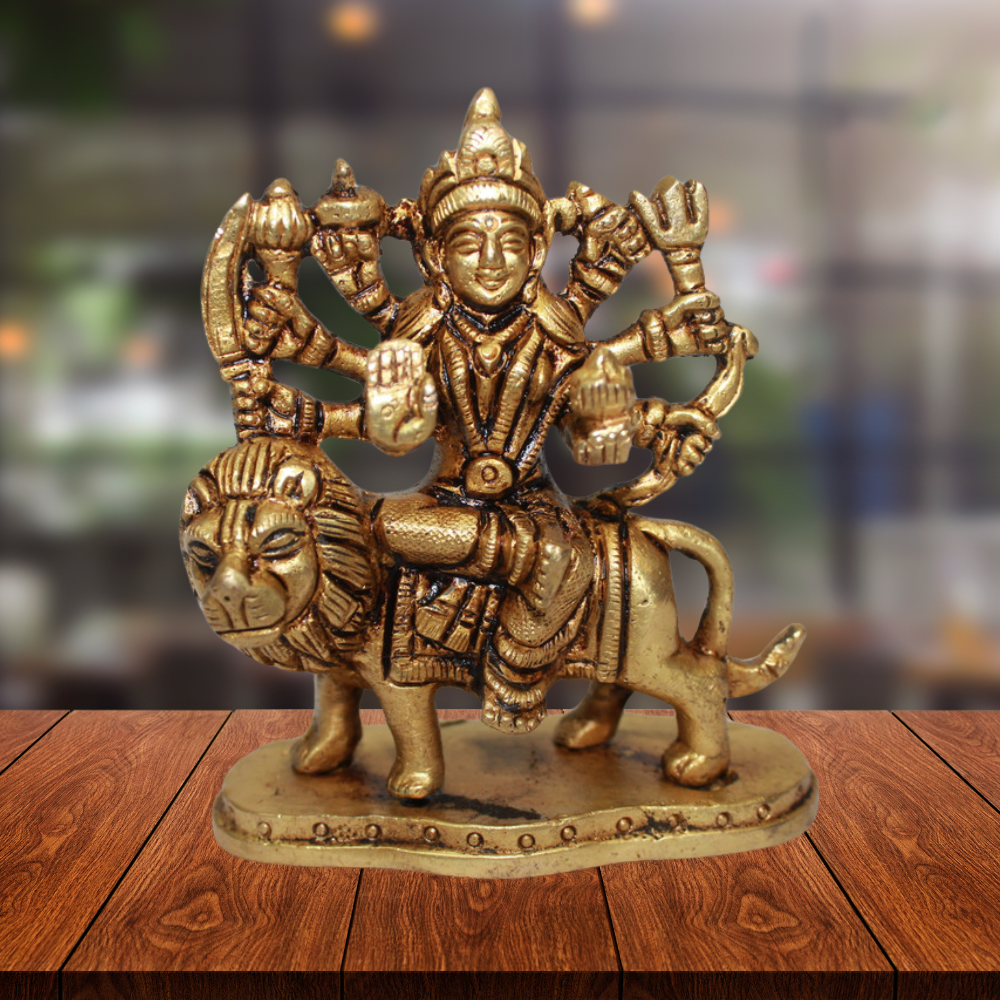 Brass Durga Ji Goddess Idol Statue